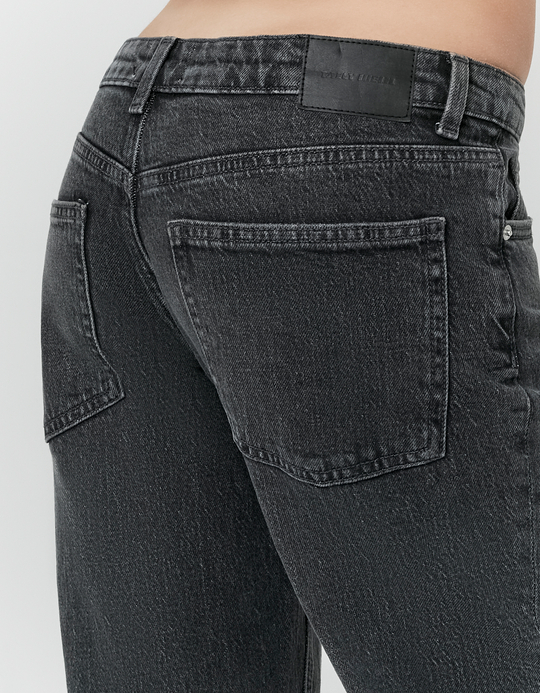 TALLY WEiJL, Jeans grigi a vita bassa gamba dritta for Women