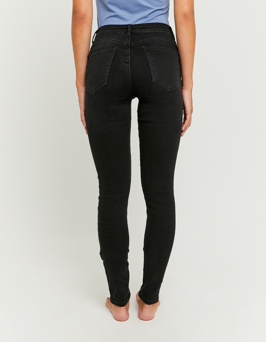 TALLY WEiJL, Schwarze Mid Waist Skinny Push Up Jeans for Women