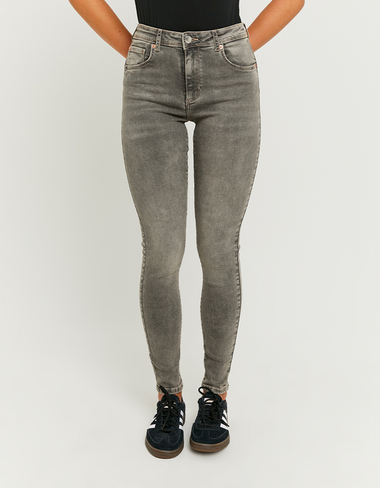 TALLY WEiJL, Schwarze Mid Waist Skinny Push Up Jeans for Women