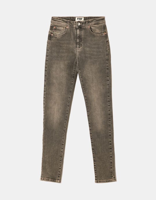 TALLY WEiJL, Schwarze Mid Waist Skinny Push Up Jeans for Women