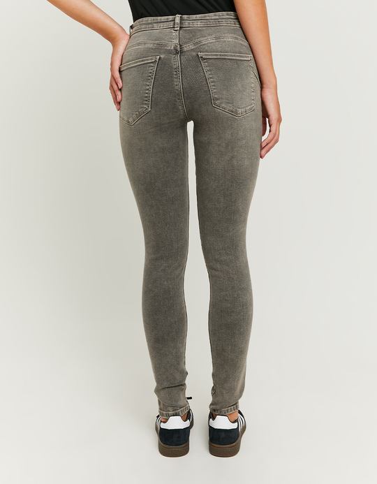 TALLY WEiJL, Schwarze Mid Waist Skinny Push Up Jeans for Women