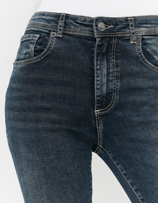 TALLY WEiJL, Blue Mid Waist Skinny Jeans for Women