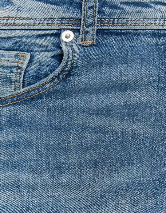 TALLY WEiJL, Blaue Mid Waist Skinny Jeans for Women