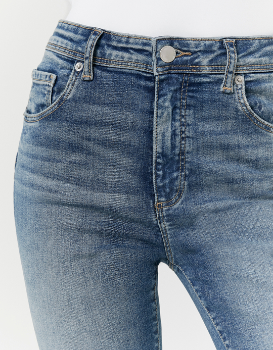TALLY WEiJL, Blaue Mid Waist Skinny Jeans for Women