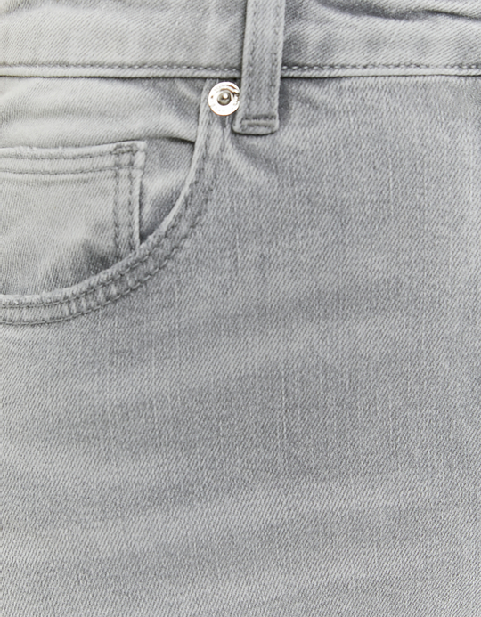 TALLY WEiJL, Jean Skinny Taille Mi-Haute Gris for Women