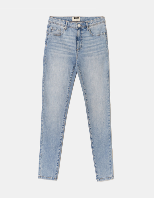 TALLY WEiJL, Jean Skinny Taille Mi-Haute Bleu for Women