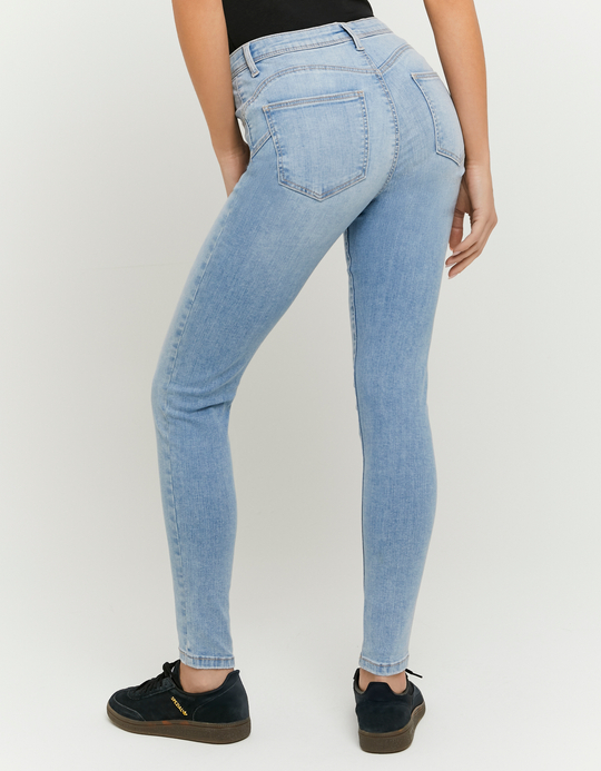 TALLY WEiJL, Jean Skinny Taille Mi-Haute Bleu for Women