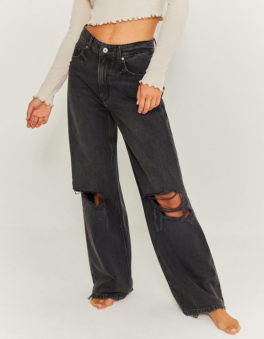 TALLY WEiJL, Destroyed Wide leg Jeans for Women