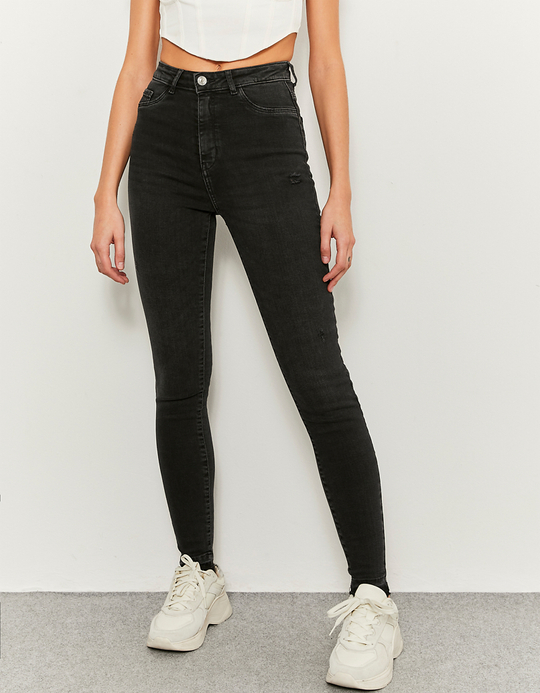 TALLY WEiJL, Schwrze High Waist Skinny Jeans for Women
