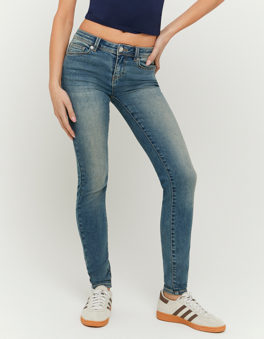 TALLY WEiJL, Jeans skinny blu a vita bassa for Women