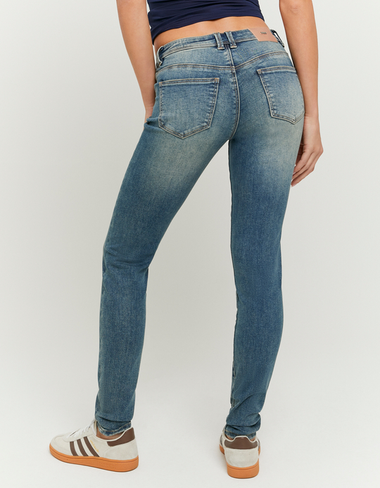 TALLY WEiJL, Niebieskie Jeansy Skinny z niskim stanem for Women