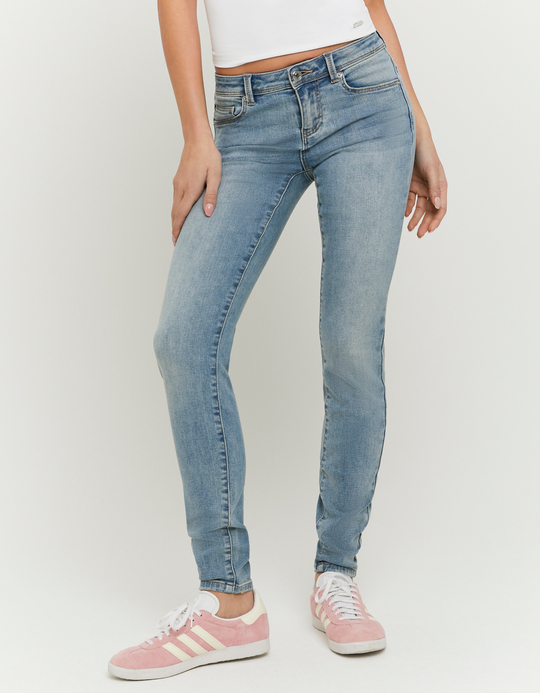 TALLY WEiJL, Jeans skinny blu a vita bassa for Women