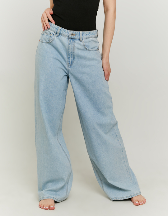 TALLY WEiJL, Mid Waist Baggy Jeans for Women