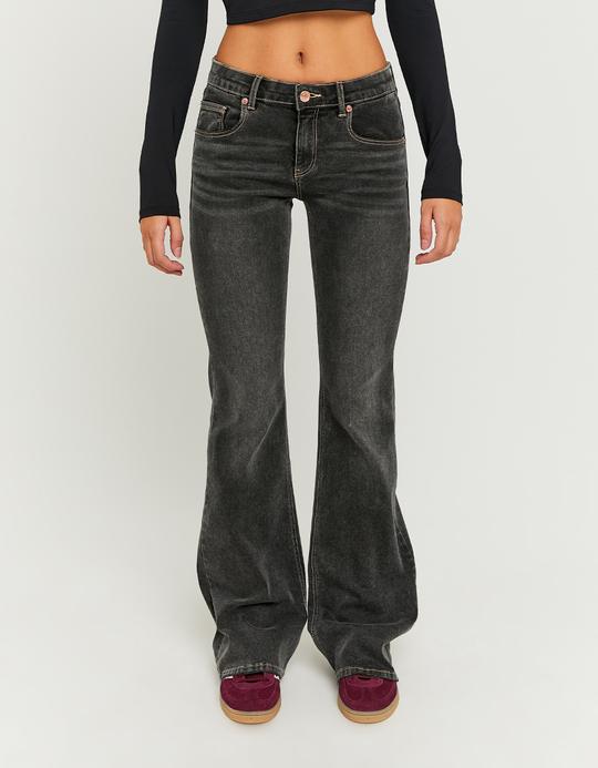 TALLY WEiJL, Jeans Svasati a Vita Bassa Nero for Women