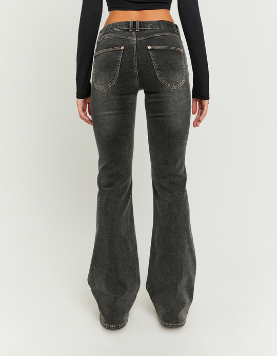 TALLY WEiJL, Schwarze Low Waist Flare Jeans for Women