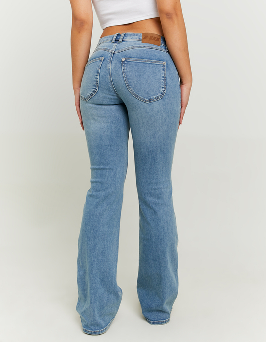 TALLY WEiJL, Blue Low Waist Flare Jeans for Women