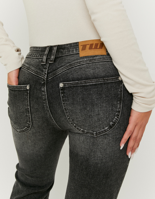 TALLY WEiJL, Black Low Waist Flare Jeans for Women