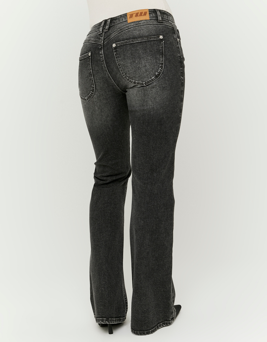 TALLY WEiJL, Black Low Waist Flare Jeans for Women