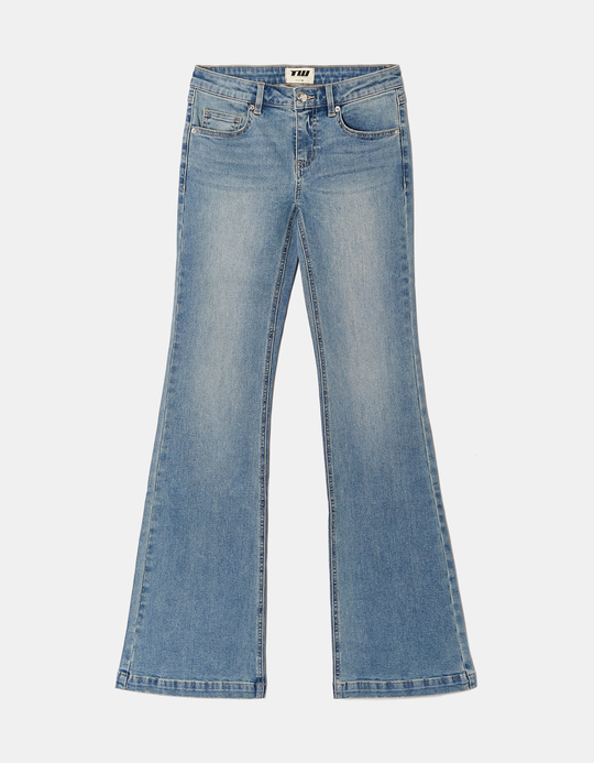 TALLY WEiJL, Blue Low Waist Flare Jeans for Women