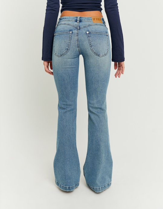 TALLY WEiJL, Blue Low Waist Flare Jeans for Women