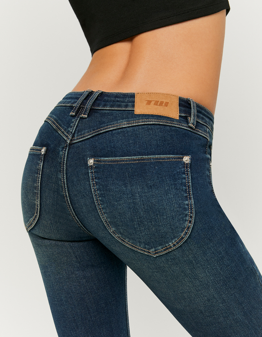 TALLY WEiJL, Blue Low Waist Flare Jeans for Women