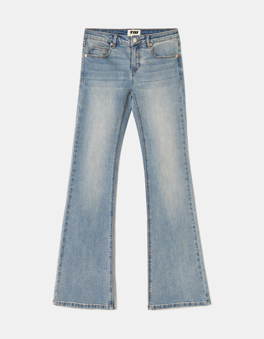 TALLY WEiJL, Jean Flare Taille Basse Bleu for Women