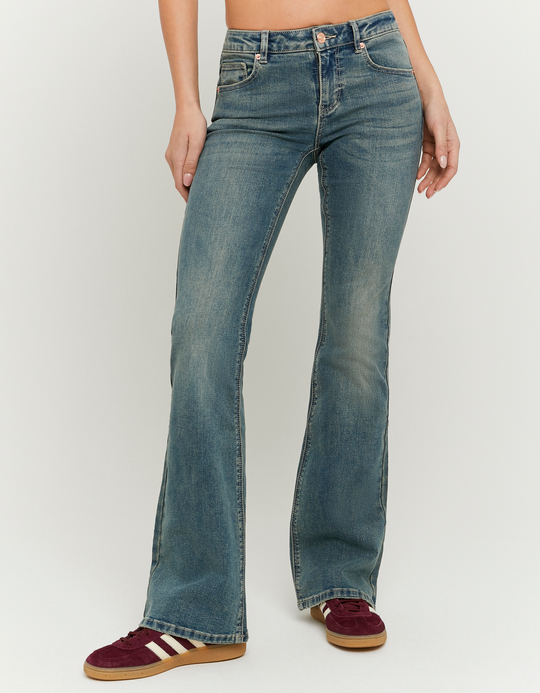 TALLY WEiJL, Jeans flare blu a vita bassa for Women