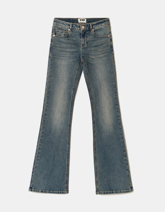 TALLY WEiJL, Jean Flare Taille Basse Bleu for Women