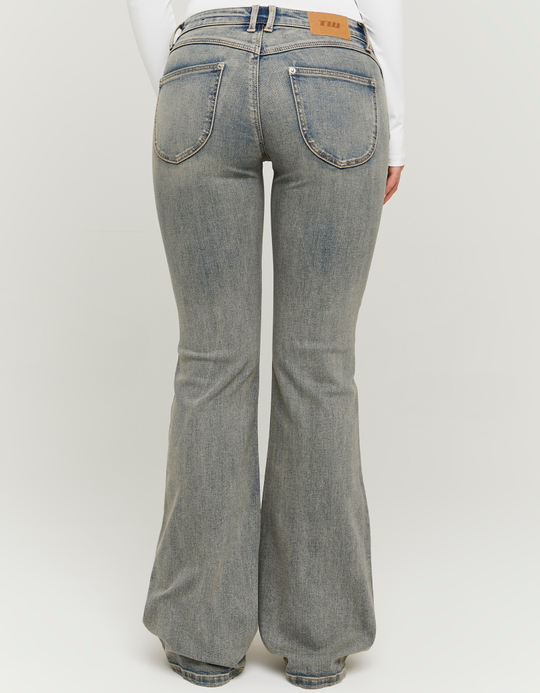 TALLY WEiJL, Blue Low Waist Flare Jeans for Women