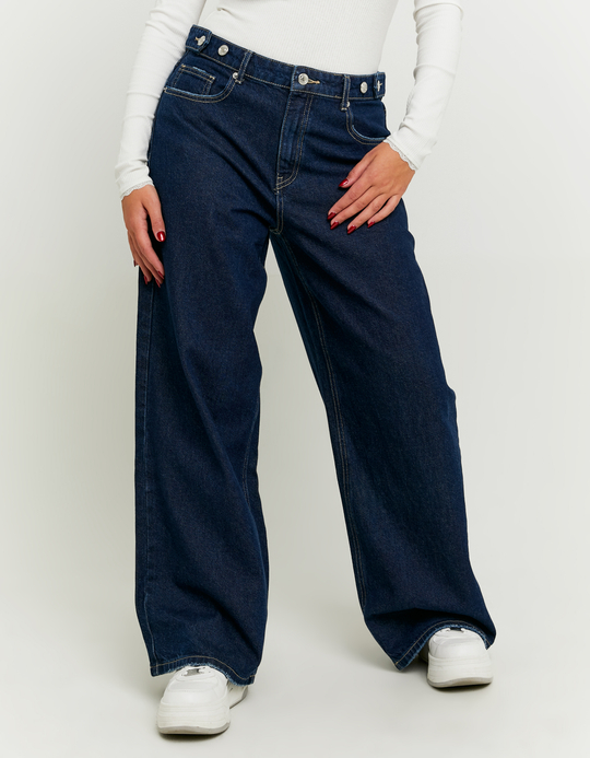 TALLY WEiJL, Jean Brut Baggy avec Détail à la Taille for Women