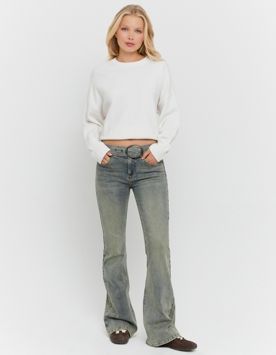 TALLY WEiJL, Jeans Bootcut Blu for Women