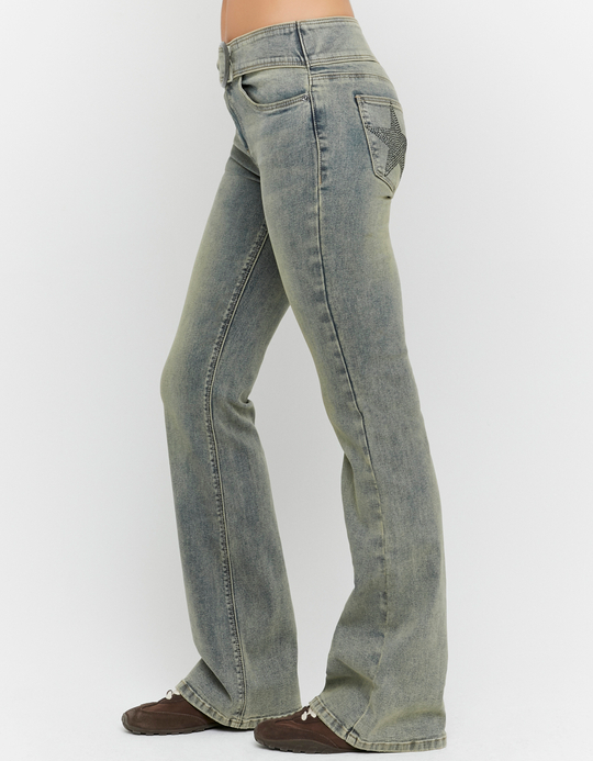 TALLY WEiJL, Jeans Bootcut Blu for Women