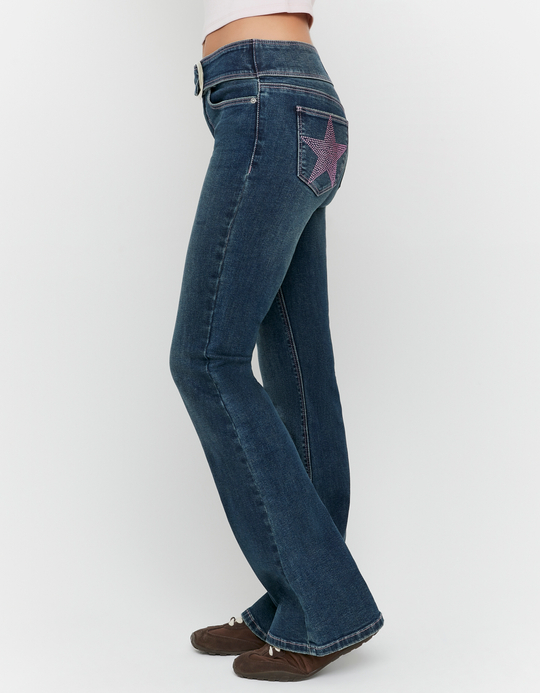 TALLY WEiJL, Jeans Bootcut Blu for Women