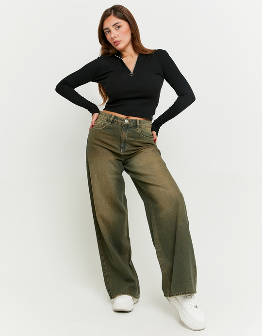 TALLY WEiJL, Mid Waist Baggy Jeans for Women