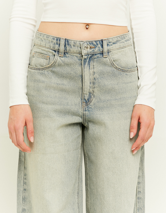 TALLY WEiJL, Jean Baggy Bleu Clair Taille Mi-Haute for Women