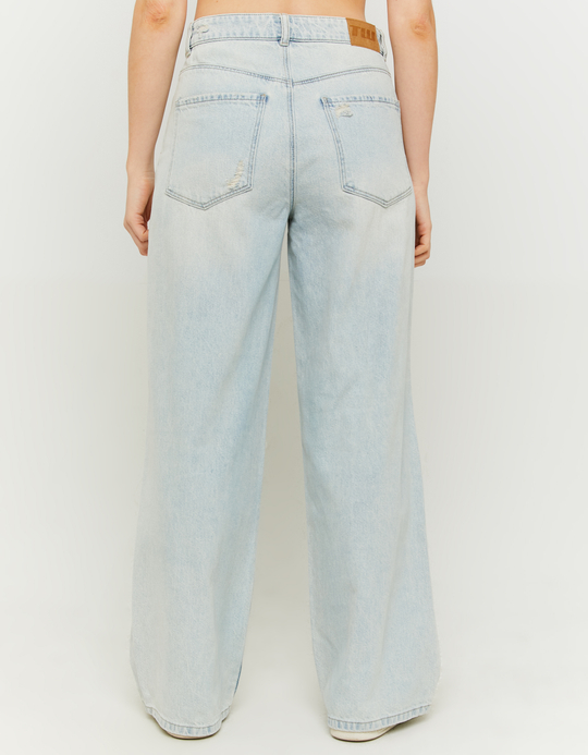 TALLY WEiJL, Jeans Baggy a Vita Media con Strappi for Women