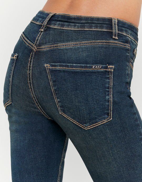 TALLY WEiJL, Blaue Dark Wash Skinny Jeans for Women