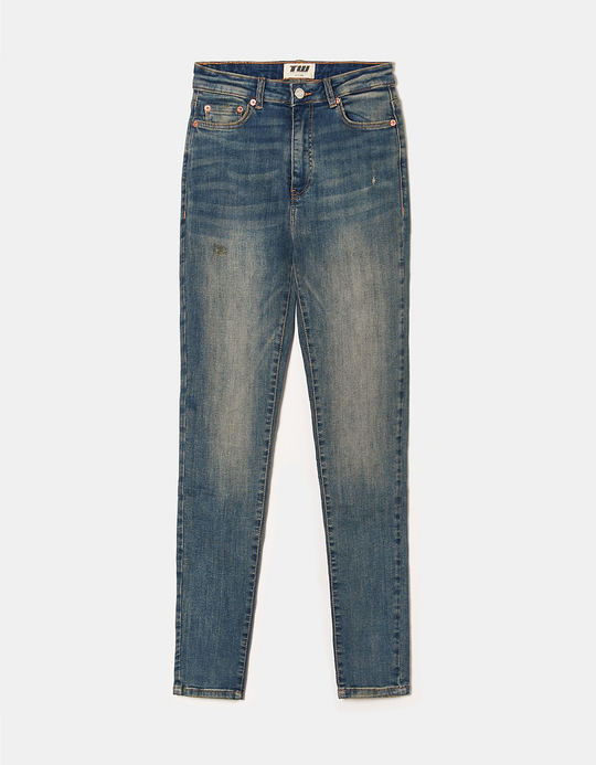 TALLY WEiJL, Blaue High Waist Skinny Jeans for Women
