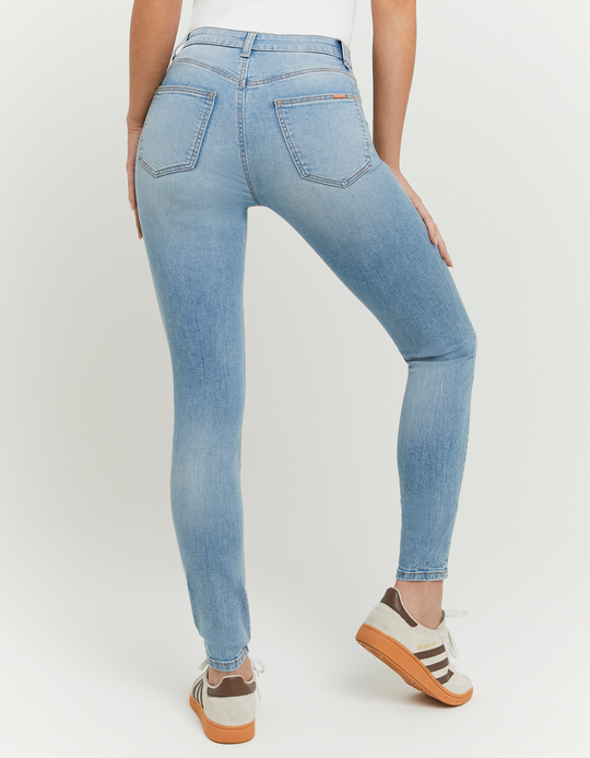 TALLY WEiJL, Light Blue High Waist Skinny Jeans for Women