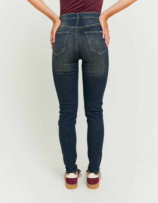 TALLY WEiJL, Dark Blue High Waist Skinny Jeans for Women