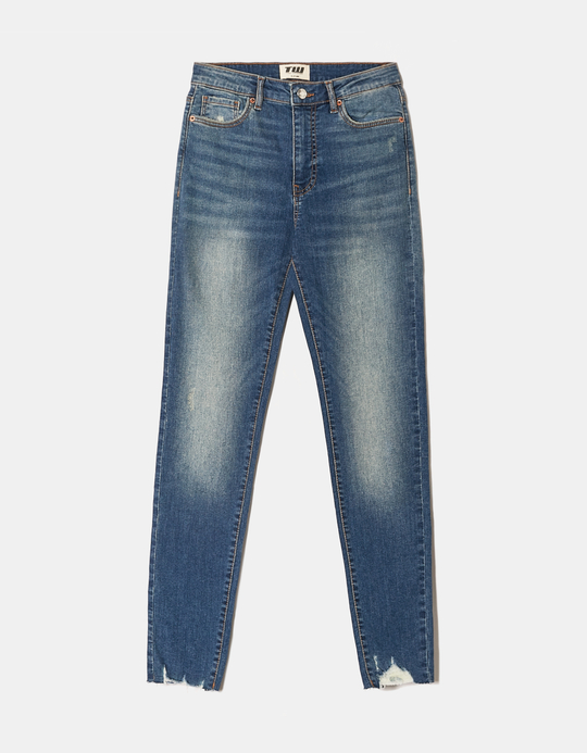 TALLY WEiJL, Blaue High WaistSkinny Jeans for Women