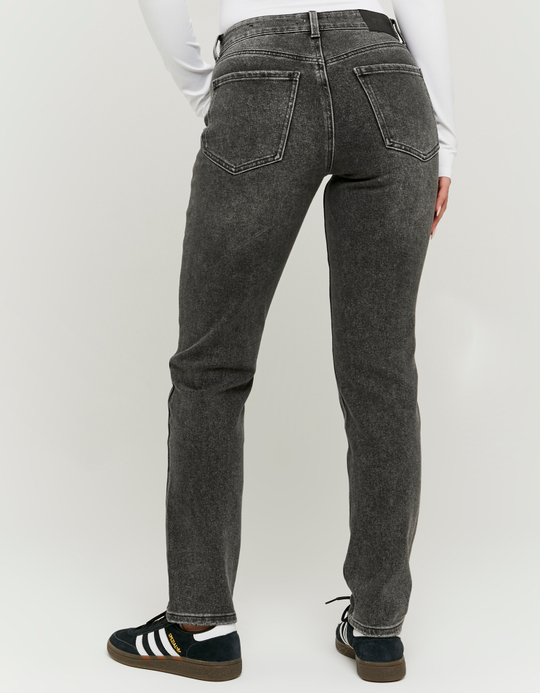 TALLY WEiJL, Black Mid Waist Slim Jeans for Women