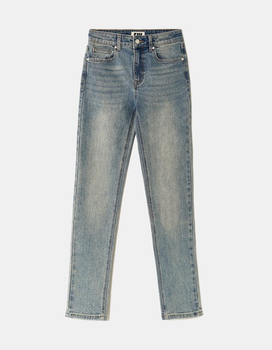 TALLY WEiJL, Blue Mid Waist Slim Jeans for Women