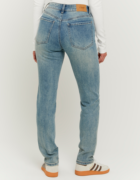 TALLY WEiJL, Blue Mid Waist Slim Jeans for Women