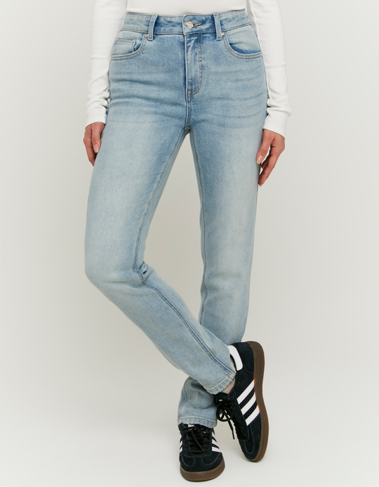 TALLY WEiJL, Jean Taille Mi-Haute Slim Bleu for Women