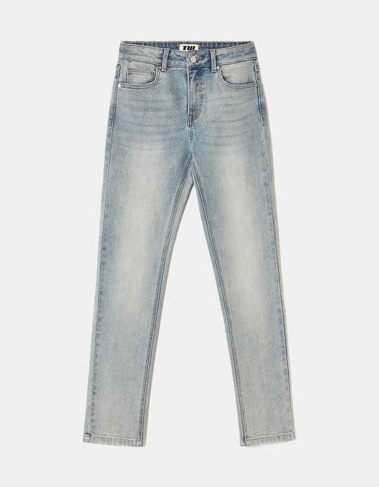 TALLY WEiJL, Jean Taille Mi-Haute Slim Bleu for Women