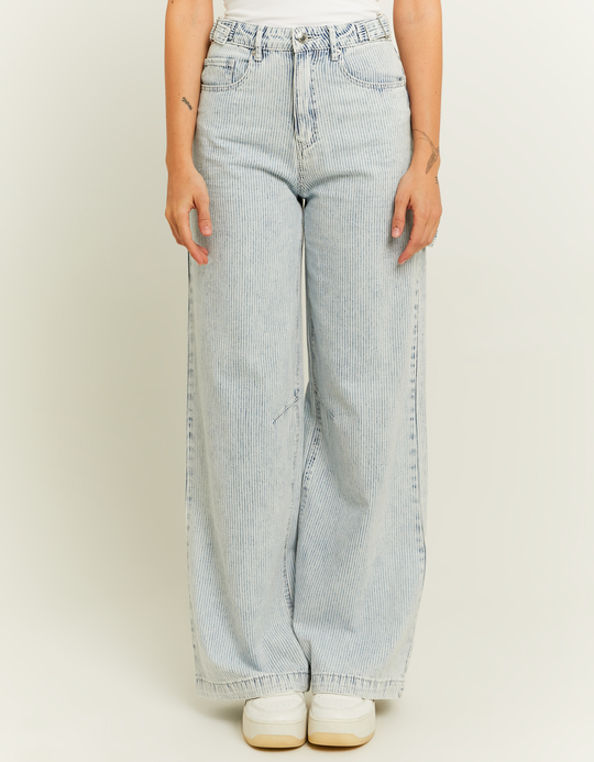 TALLY WEiJL, Jeans Wide Leg con Strappi for Women