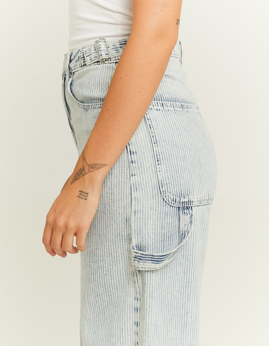 TALLY WEiJL, Jeans Wide Leg con Strappi for Women