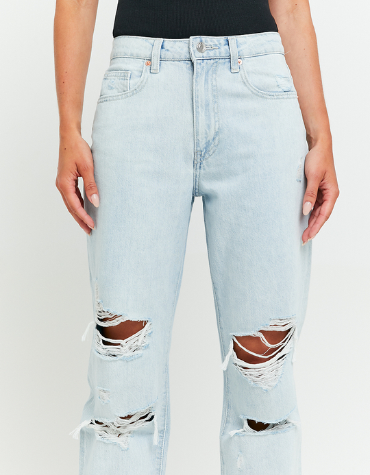 TALLY WEiJL, Jean Mom Destroy Taille Haute for Women