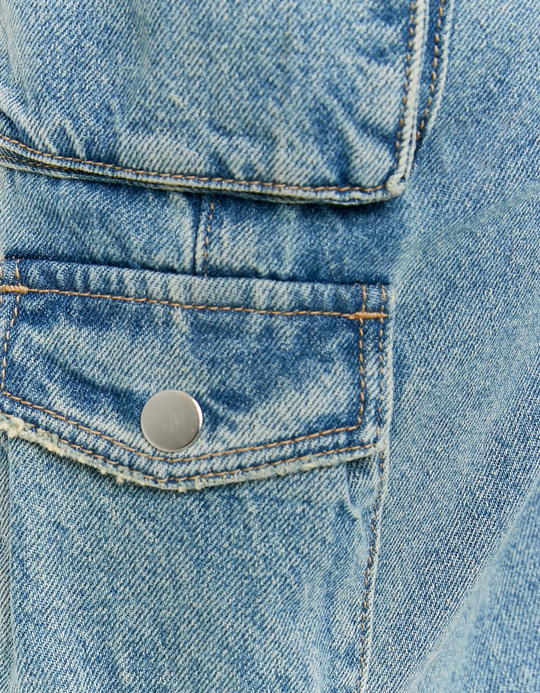 TALLY WEiJL, Jean Cargo Parachute Bleu Foncé Taille Mi-haute for Women